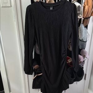 SHEIN Textured Black Top